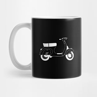 Vespa 50 Special White Outline Mug